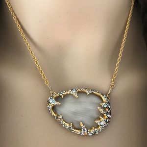 Stunning gold & crystal necklace by Alexis Bittar